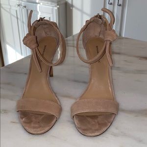 Nude Suede Sandals